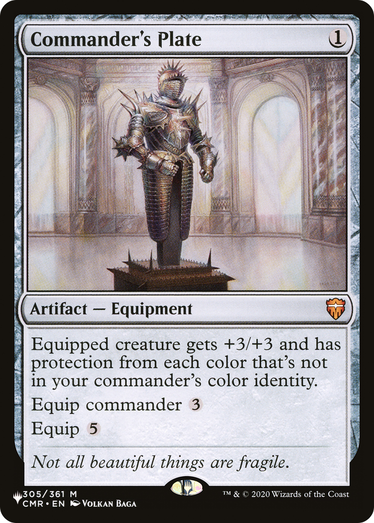 Commander's Plate [The List] | Gamers Paradise