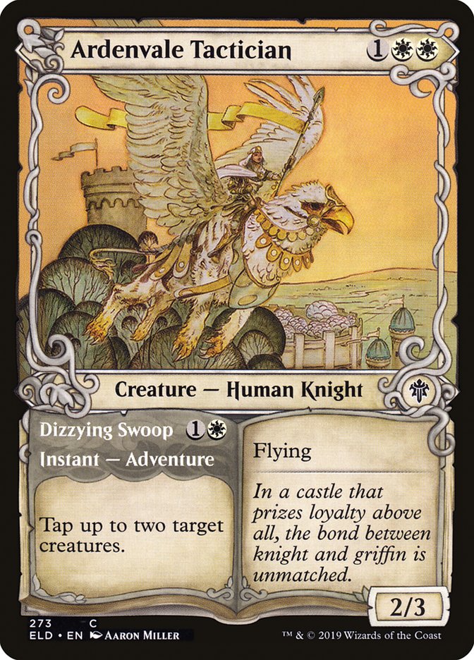 Ardenvale Tactician // Dizzying Swoop (Showcase) [Throne of Eldraine] | Gamers Paradise