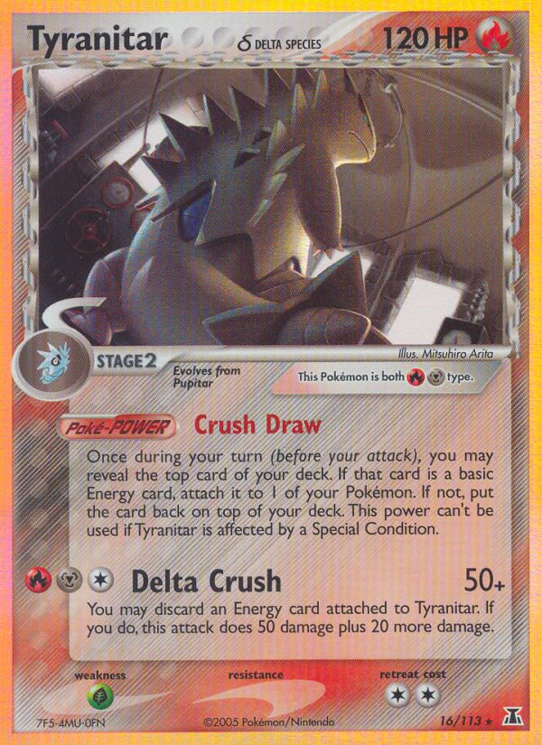 Tyranitar (16/113) (Delta Species) [EX: Delta Species] | Gamers Paradise