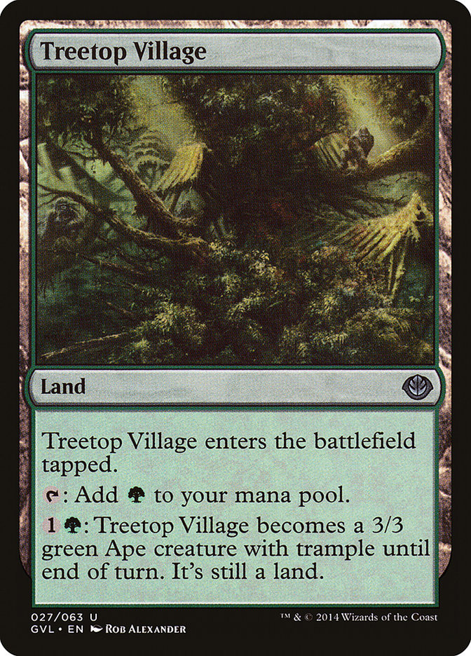 Treetop Village (Garruk vs. Liliana) [Duel Decks Anthology] | Gamers Paradise