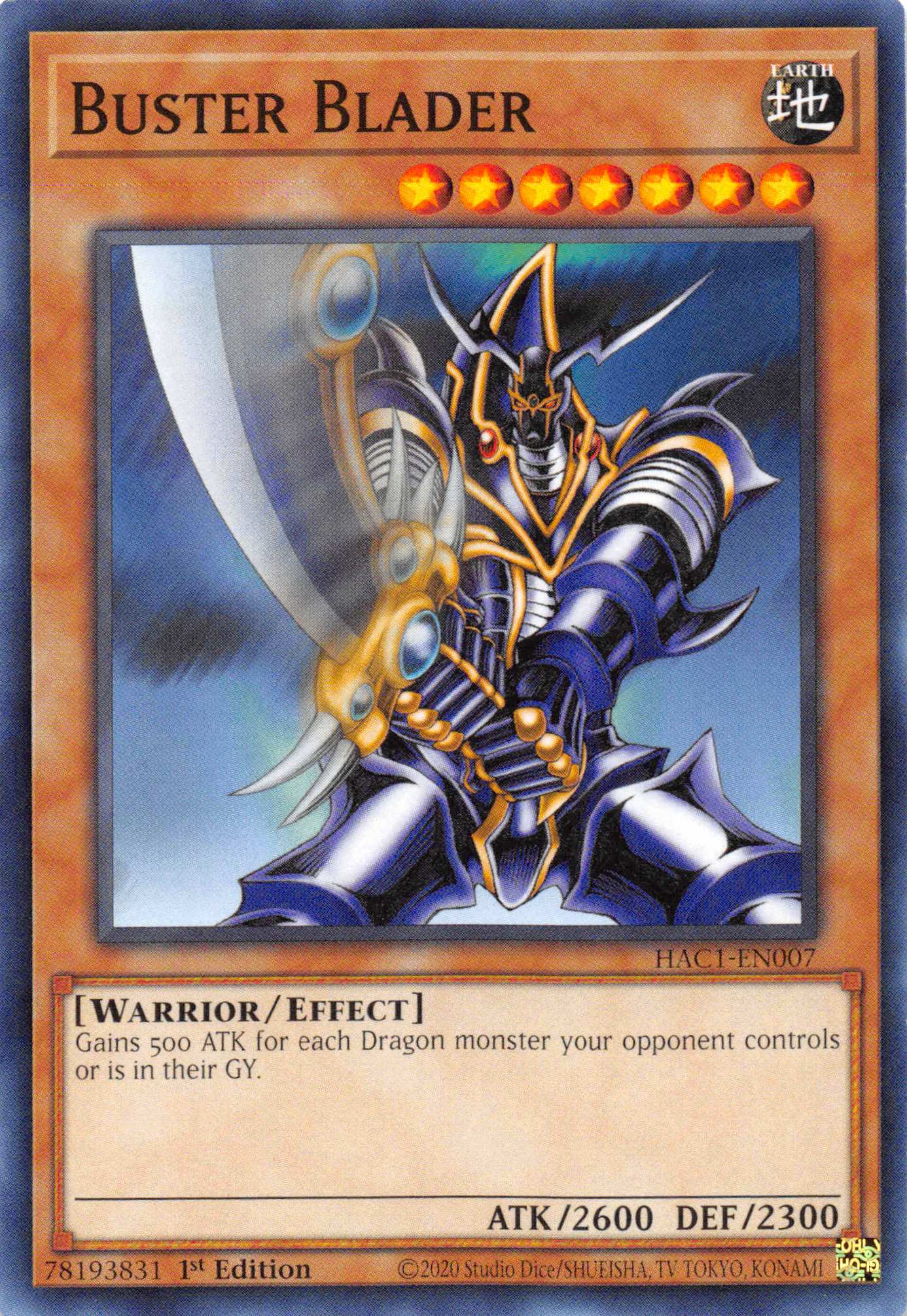 Buster Blader (Duel Terminal) [HAC1-EN007] Parallel Rare | Gamers Paradise