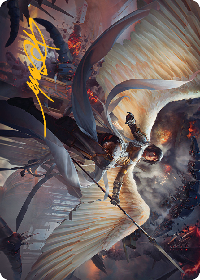 Serra Faithkeeper Art Card (Gold-Stamped Signature) [March of the Machine Art Series] | Gamers Paradise
