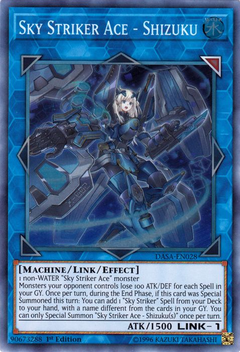 Sky Striker Ace - Shizuku [DASA-EN028] Super Rare | Gamers Paradise