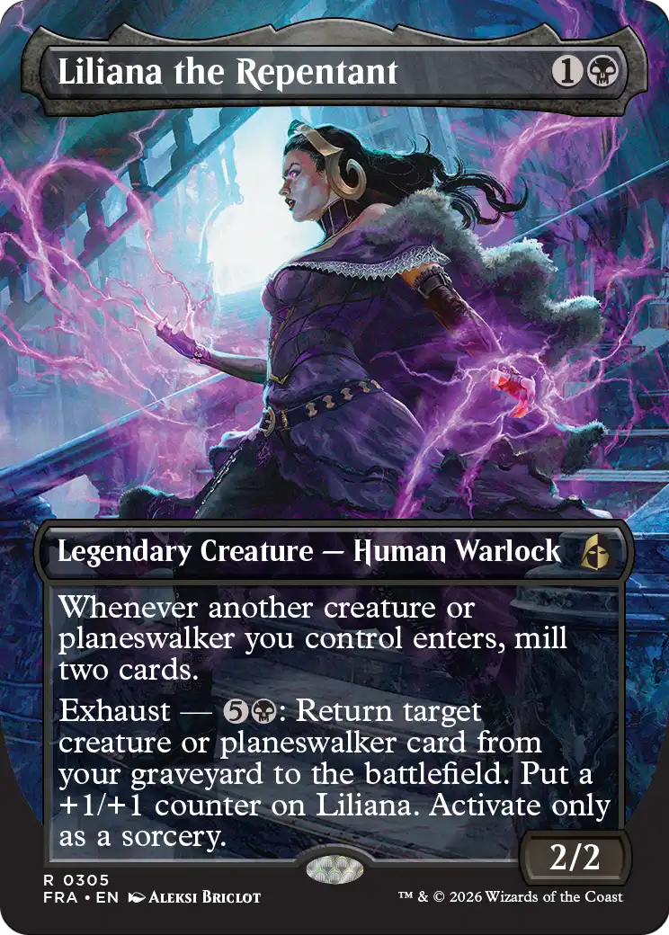 Liliana the Repentant (Borderless) [Reality Fracture] | Gamers Paradise