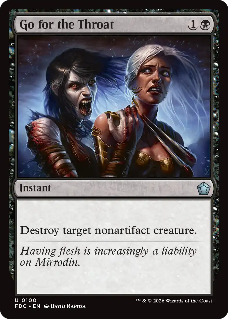 Go for the Throat [Foundations Commander] | Gamers Paradise