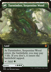 Turntimber Symbiosis // Turntimber, Serpentine Wood (Extended Art) [Zendikar Rising] | Gamers Paradise