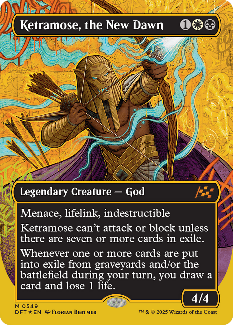 Ketramose, the New Dawn (Borderless) (First-Place Foil) [Aetherdrift] | Gamers Paradise