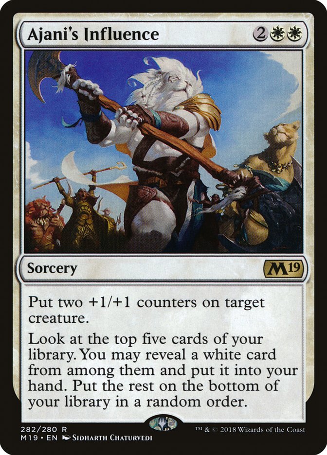 Ajani's Influence [Core Set 2019] | Gamers Paradise