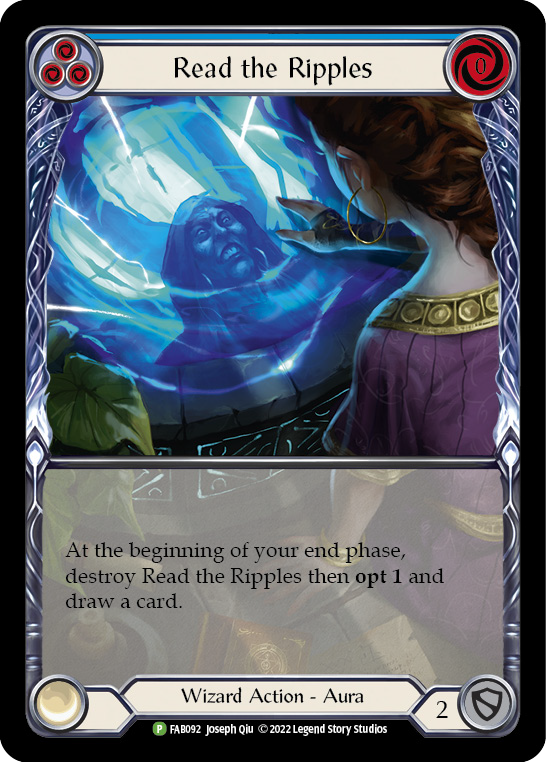 Read the Ripples (Blue) [FAB092] (Promo)  Rainbow Foil | Gamers Paradise