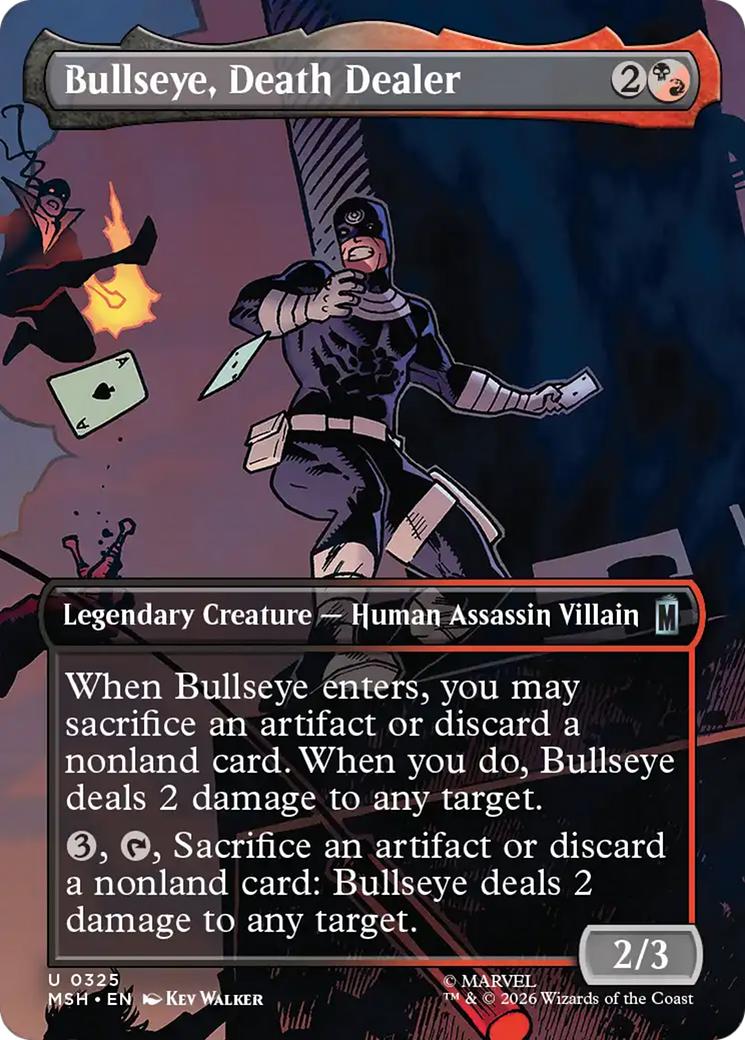 Bullseye, Death Dealer (Borderless) [Marvel Super Heroes] | Gamers Paradise