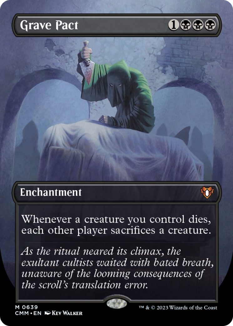 Grave Pact (Borderless Alternate Art) [Commander Masters] | Gamers Paradise