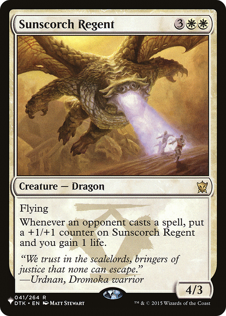 Sunscorch Regent [The List] | Gamers Paradise