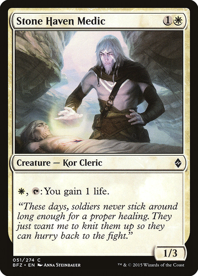Stone Haven Medic [Battle for Zendikar] | Gamers Paradise