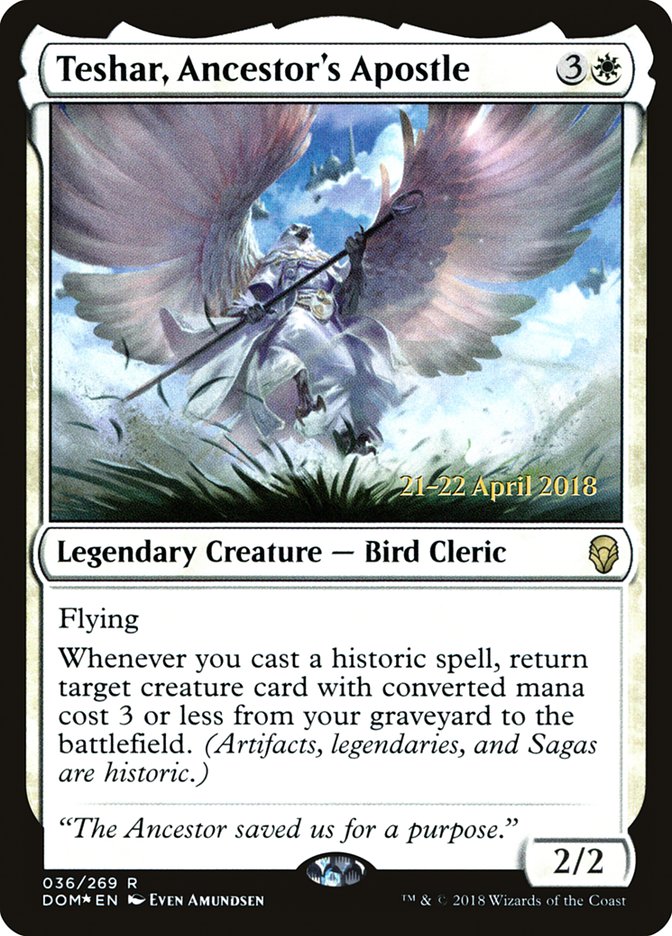 Teshar, Ancestor's Apostle [Dominaria Prerelease Promos] | Gamers Paradise