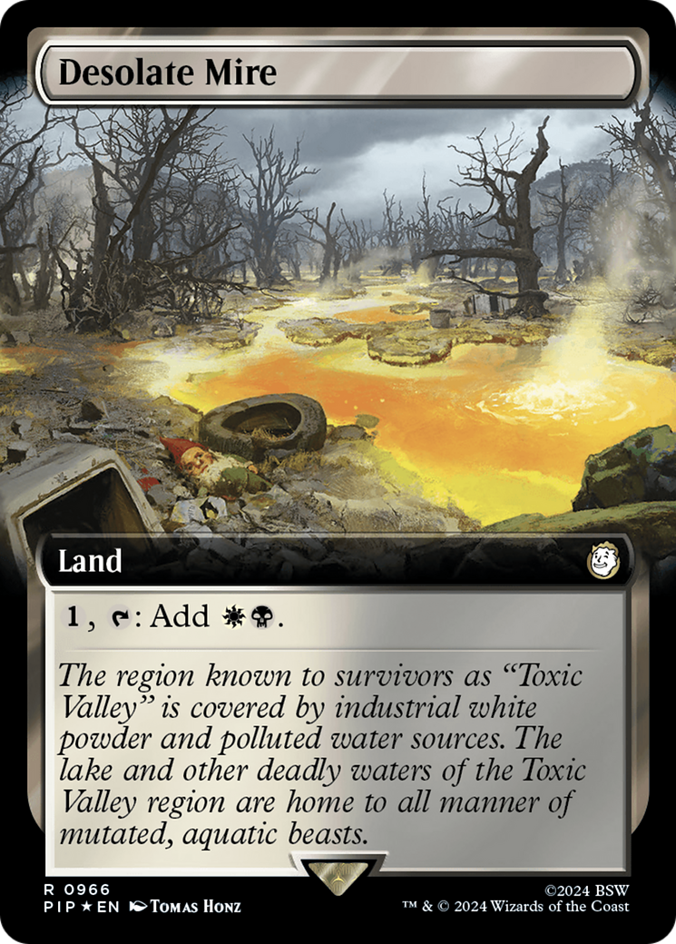 Desolate Mire (Extended Art) (Surge Foil) [Fallout] | Gamers Paradise