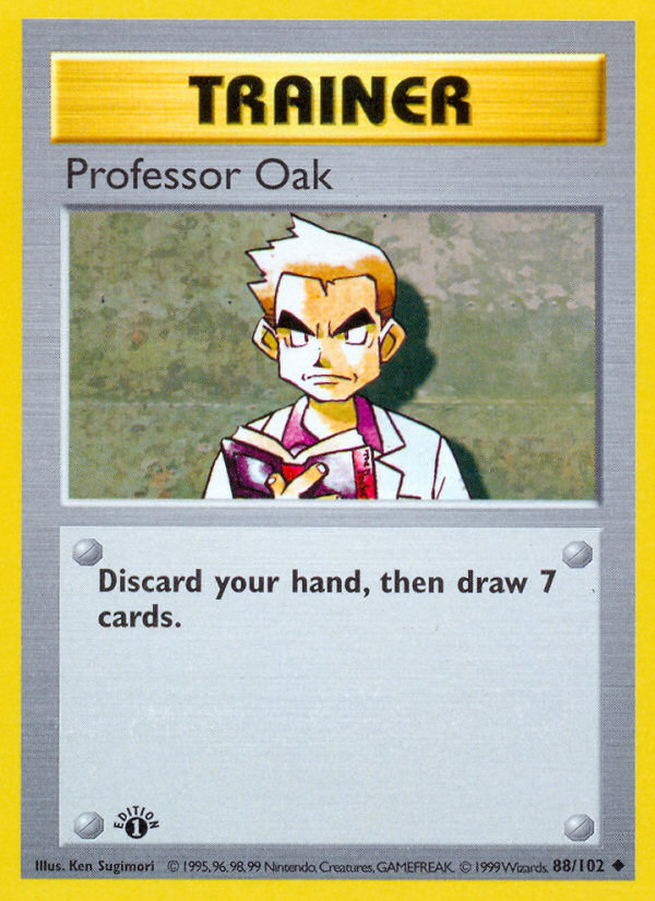 Professor Oak (88/102) (Shadowless) [Base Set 1st Edition] | Gamers Paradise