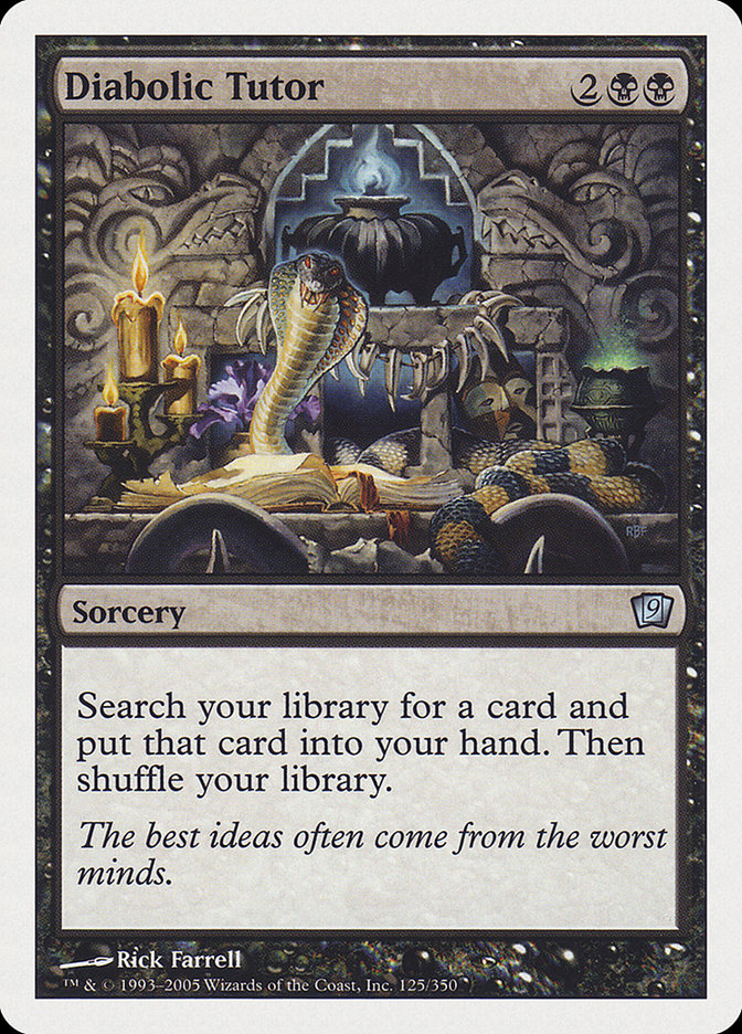 Diabolic Tutor [Ninth Edition] | Gamers Paradise