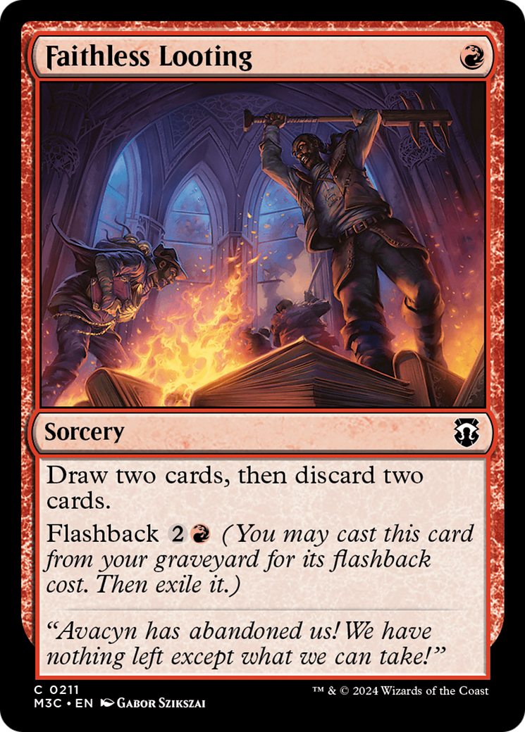 Faithless Looting (Ripple Foil) [Modern Horizons 3 Commander] | Gamers Paradise
