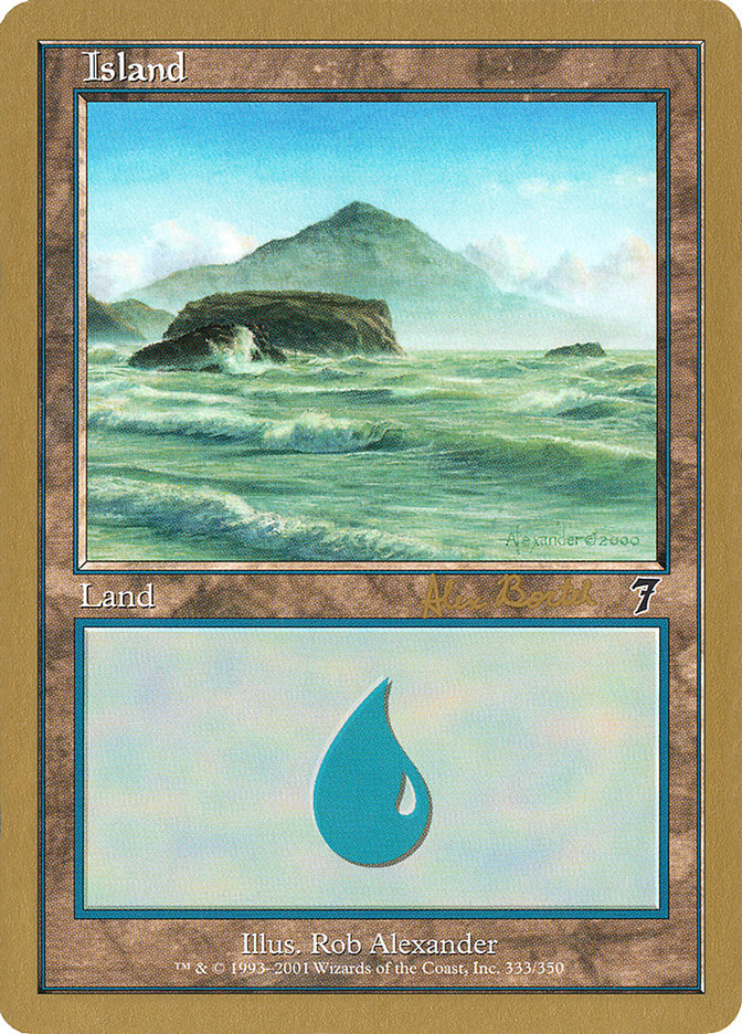 Island (ab333) (Alex Borteh) [World Championship Decks 2001] | Gamers Paradise
