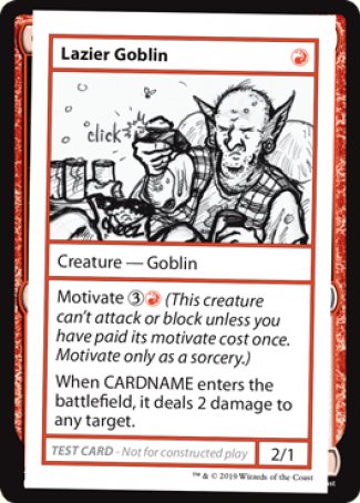 Lazier Goblin (2021 Edition) [Mystery Booster Playtest Cards] | Gamers Paradise