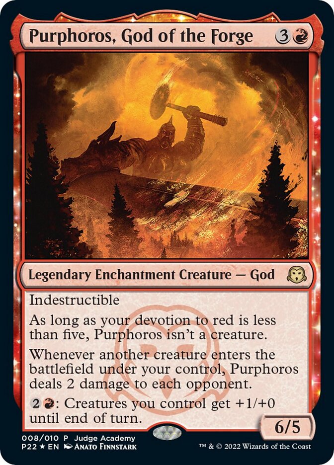 Purphoros, God of the Forge [Judge Gift Cards 2022] | Gamers Paradise