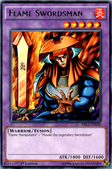 Flame Swordsman [MIL1-EN038] Rare | Gamers Paradise