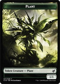 Plant // Snake Double-Sided Token [Commander 2019 Tokens] | Gamers Paradise