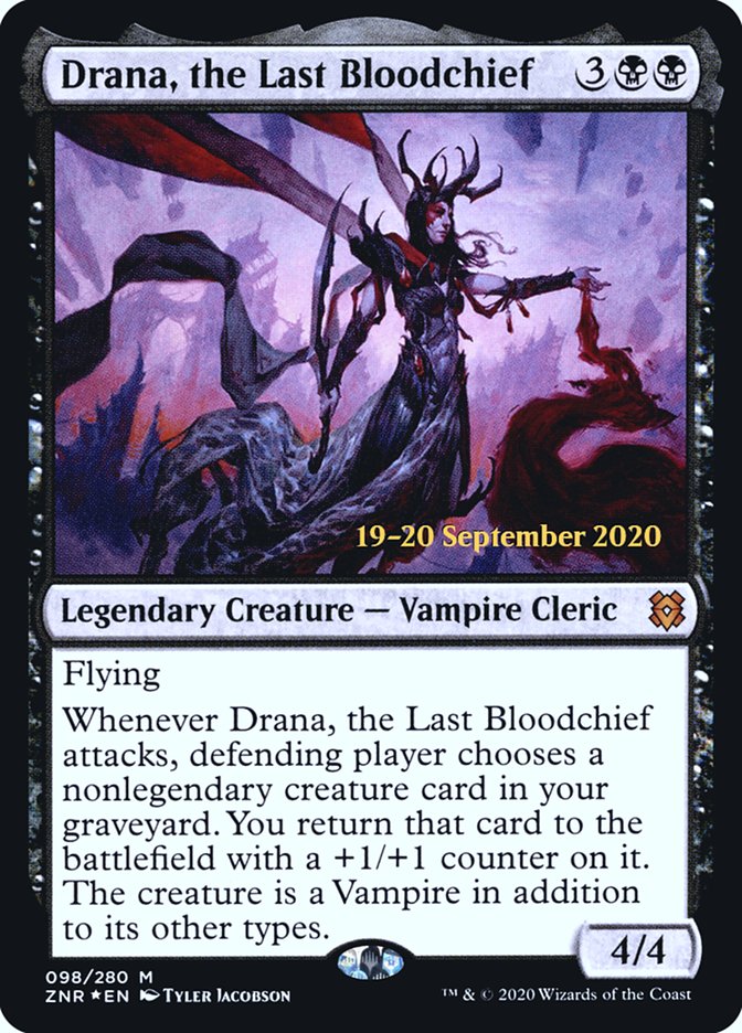 Drana, the Last Bloodchief [Zendikar Rising Prerelease Promos] | Gamers Paradise