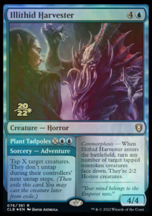 Illithid Harvester // Plant Tadpoles [Commander Legends: Battle for Baldur's Gate Prerelease Promos] | Gamers Paradise