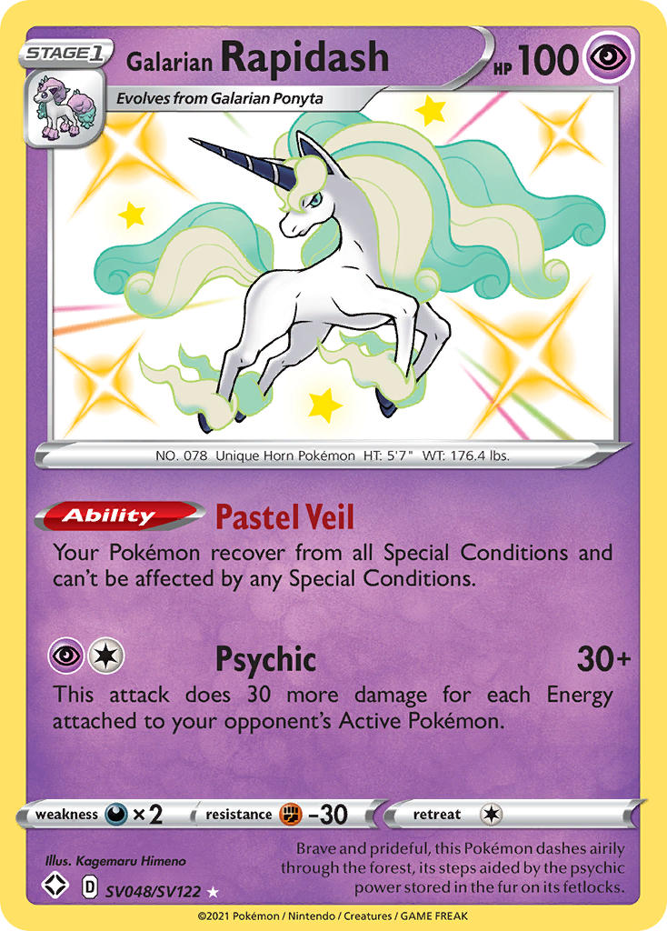 Galarian Rapidash (SV048/SV122) [Sword & Shield: Shining Fates] | Gamers Paradise