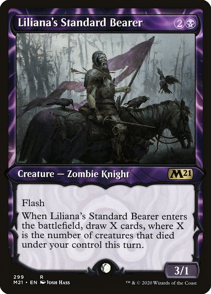 Liliana's Standard Bearer (Showcase) [Core Set 2021] | Gamers Paradise