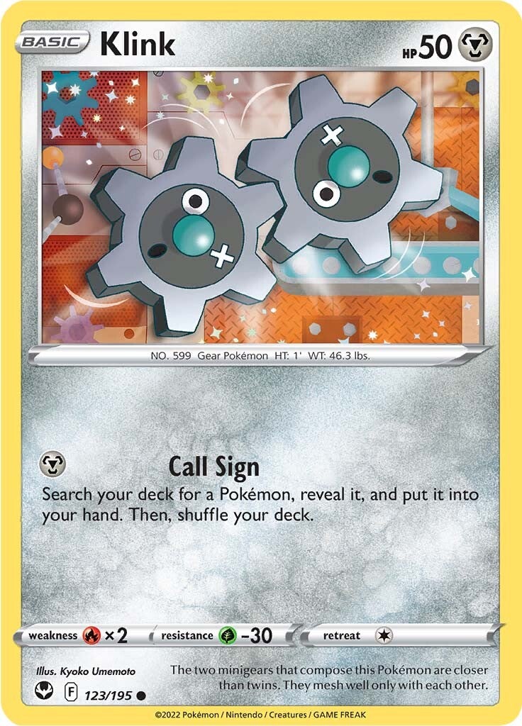 Klink (123/195) [Sword & Shield: Silver Tempest] | Gamers Paradise