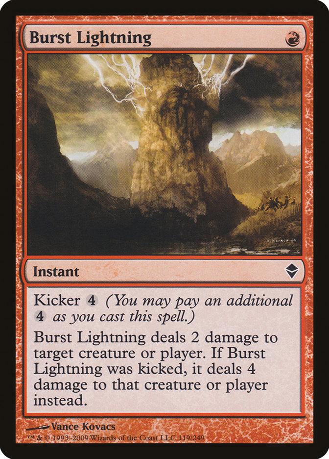 Burst Lightning [Zendikar] | Gamers Paradise
