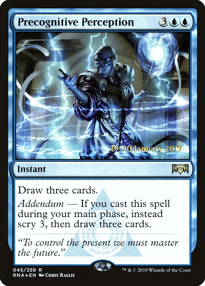 Precognitive Perception [Ravnica Allegiance Prerelease Promos] | Gamers Paradise