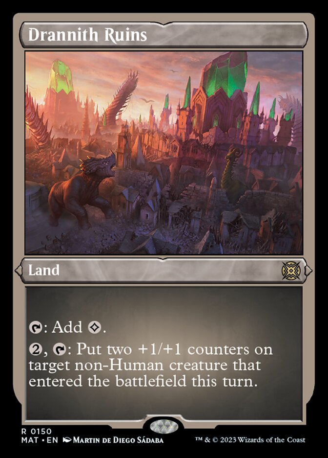 Drannith Ruins (Foil Etched) [March of the Machine: The Aftermath] | Gamers Paradise