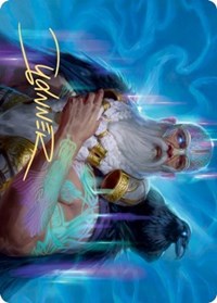 Alrund, God of the Cosmos Art Card (Gold-Stamped Signature) [Kaldheim Art Series] | Gamers Paradise