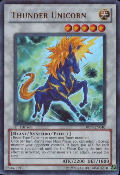 Thunder Unicorn [DREV-EN040] Ultra Rare | Gamers Paradise