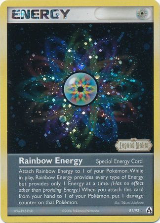 Rainbow Energy (81/92) (Stamped) [EX: Legend Maker] | Gamers Paradise
