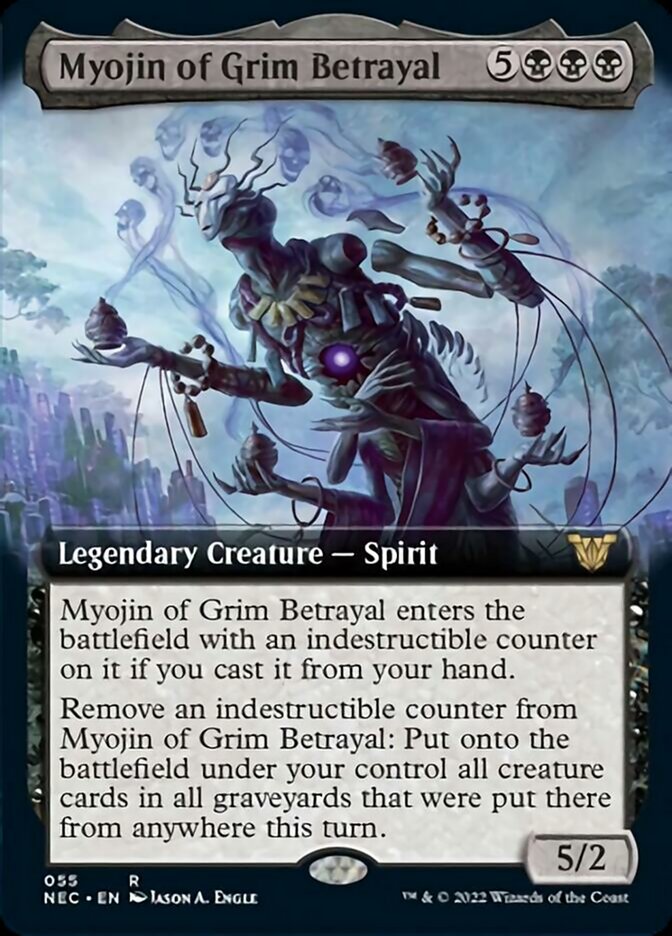 Myojin of Grim Betrayal (Extended Art) [Kamigawa: Neon Dynasty Commander] | Gamers Paradise