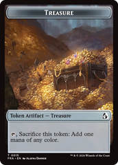 Dragon // Treasure Double-Sided Token [Reality Fracture Tokens] | Gamers Paradise