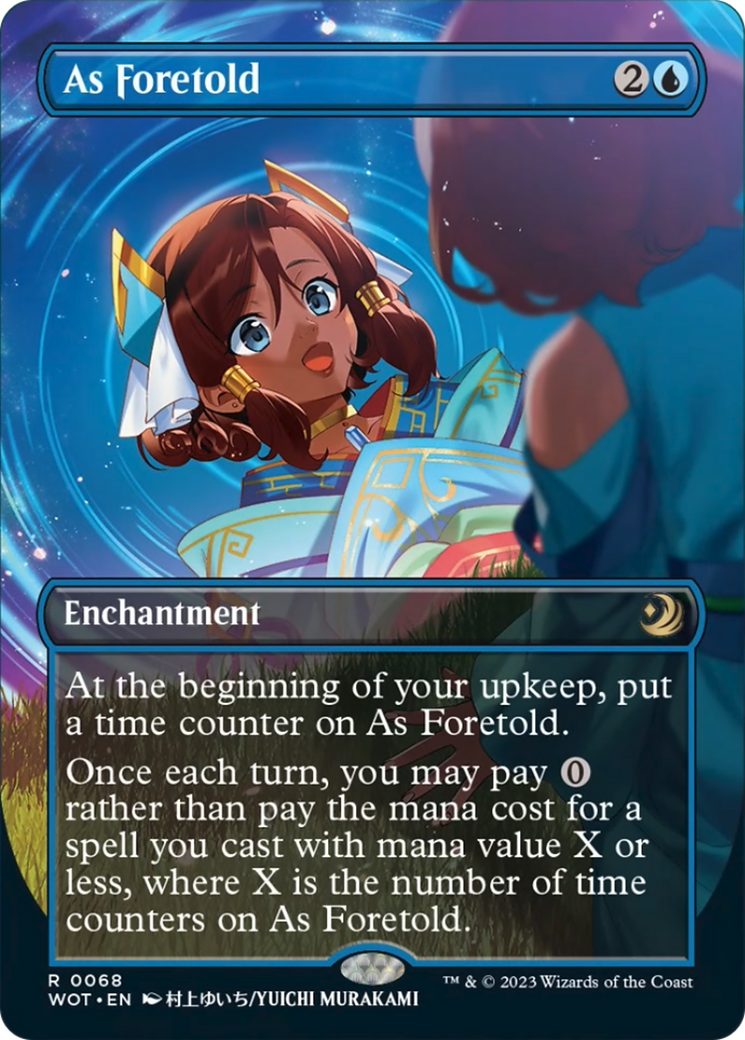 As Foretold (Anime Borderless) (Confetti Foil) [Wilds of Eldraine: Enchanting Tales] | Gamers Paradise