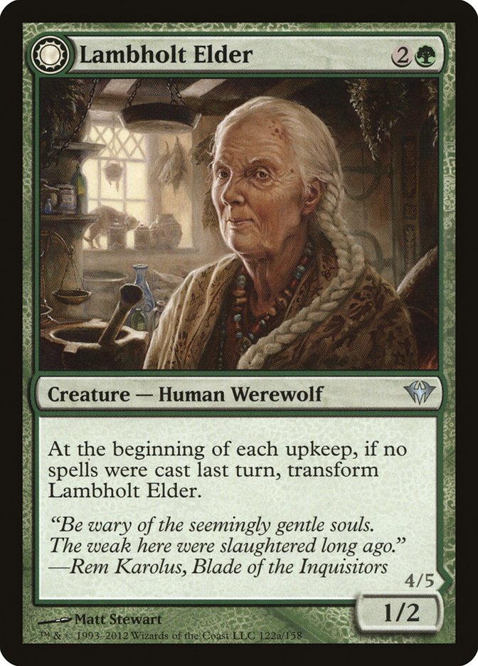 Lambholt Elder // Silverpelt Werewolf [Dark Ascension] | Gamers Paradise
