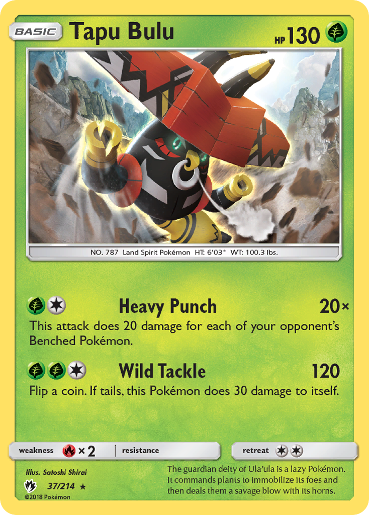 Tapu Bulu (37/214) [Sun & Moon: Lost Thunder] | Gamers Paradise