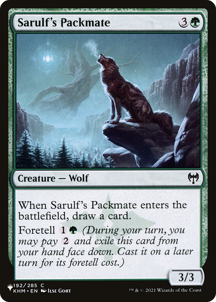 Sarulf's Packmate [The List Reprints] | Gamers Paradise