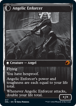 Enduring Angel // Angelic Enforcer [Innistrad: Double Feature] | Gamers Paradise