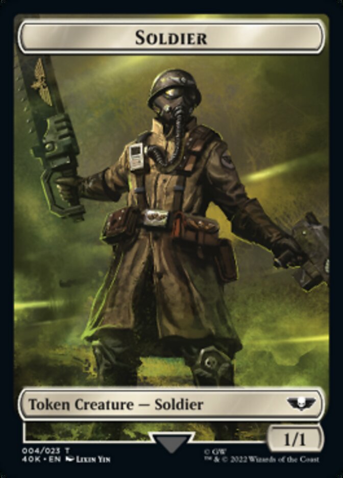 Soldier (004) // Vanguard Suppressor Double-Sided Token [Warhammer 40,000 Tokens] | Gamers Paradise