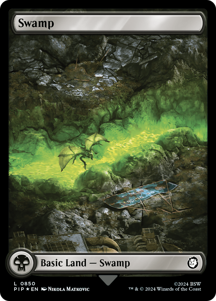 Swamp (0850) (Surge Foil) [Fallout] | Gamers Paradise