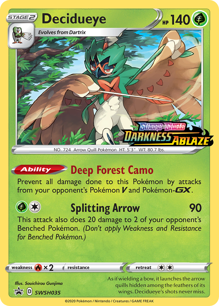 Decidueye (SWSH035) (Prerelease Promo) [Sword & Shield: Black Star Promos] | Gamers Paradise