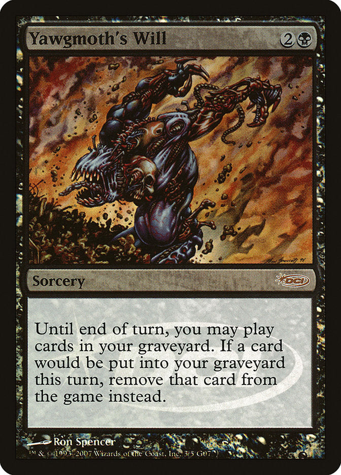 Yawgmoth's Will [Judge Gift Cards 2007] | Gamers Paradise
