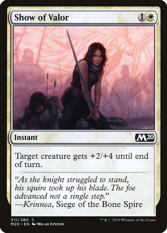 Show of Valor [Core Set 2020] | Gamers Paradise